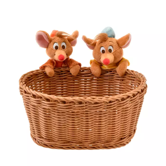 Disney迪士尼|Interior Animal x Jag &Gus The Mouse Basket东迪《灰姑娘》的朋友小老鼠毛绒玩偶收纳筐|约高 18.5 x 宽 22.5 x 深 20 (cm)