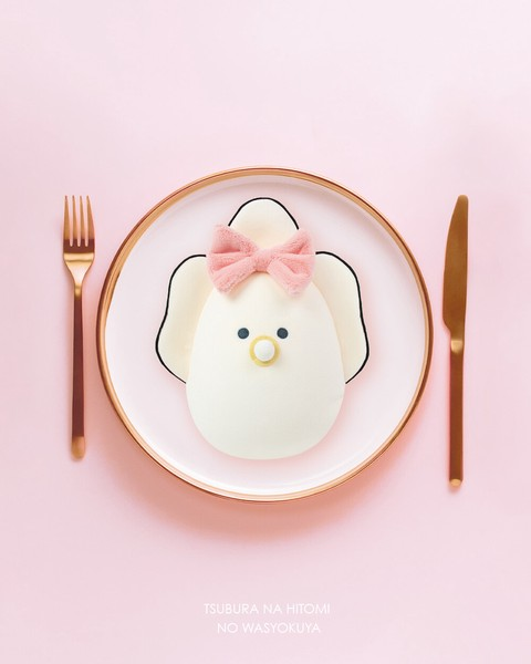 和食屋|Baby Oyster Plush stuffed toy doll 蝴蝶结可爱牡蛎生蚝宝宝公仔/玩偶/超好捏|约W25 x H33 x D14cm