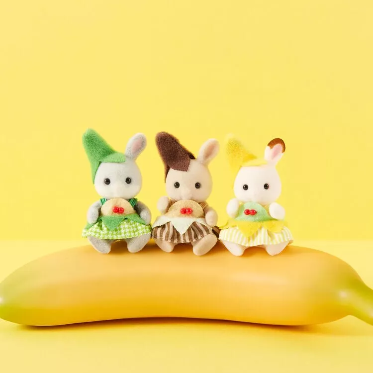 SylvanianFamilies|Baby Trio Banana Fairy Calico Critters
