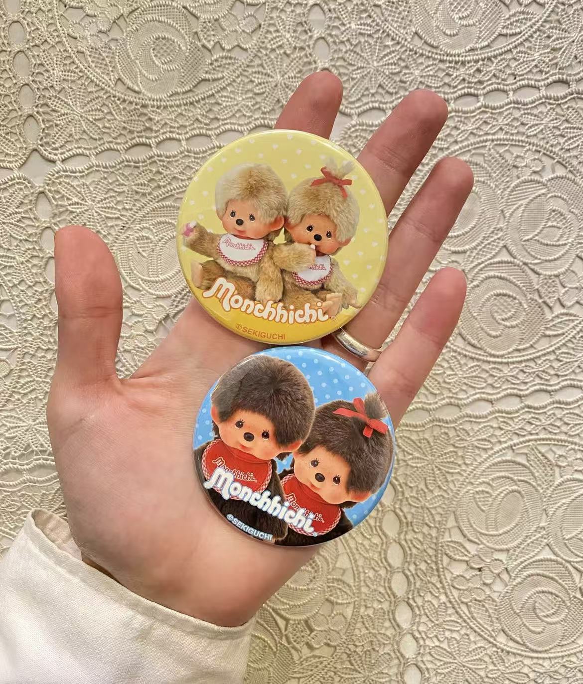 Monchhichi|Colorful Secret Can Badge mystery bag/blind box/All 10 types|1pcs
