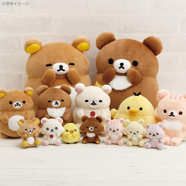 Rilakkuma轻松熊|San-X Rolling Plush - Chairoikoguma / Let&