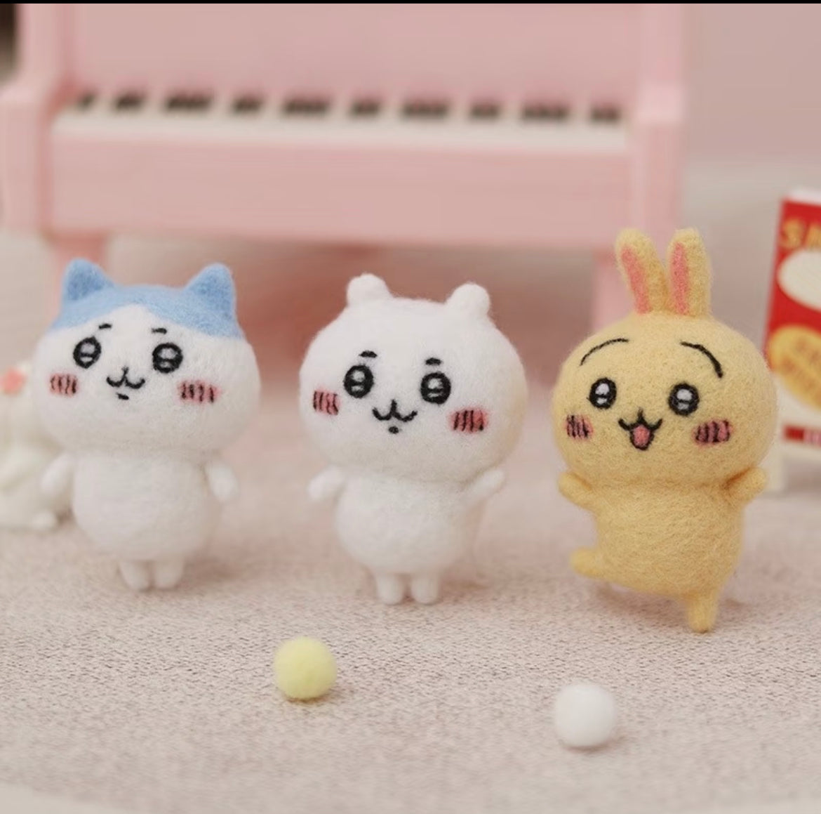 Chiikawa|Hamanaka × Chiikawa Aclaine Needle Felting Kit|Height 6.5cm approx.