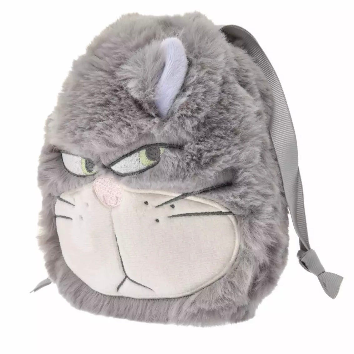 Disney|超好rua柔软拽拽路西法猫巾着/束口袋|縦約18×横17×厚み5(cm)