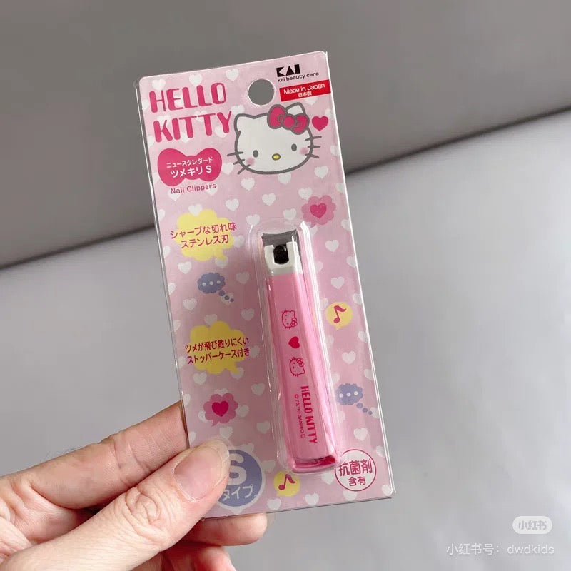 KAI贝印|Sanrio Kai Nail Clipper (S)不锈钢指甲钳/指甲剪S号/防飞溅|约1.5×2×7.5cm