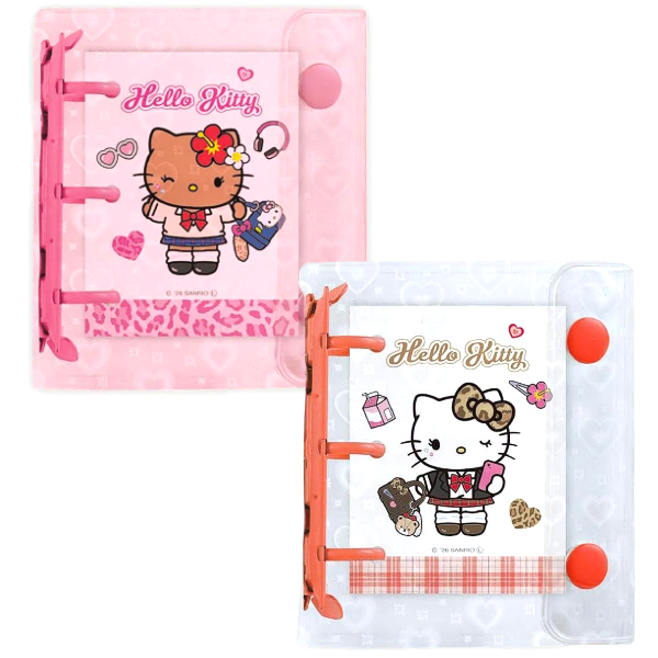 Sanrio|Compact Mini Binder Book Seal Sticker Binder|103 x 95 x 22 (mm) approx.