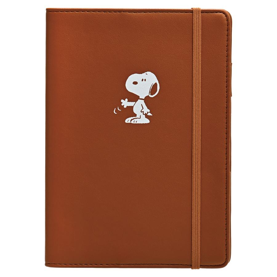 Snoopy史努比|皮质感封面 PEANUTS日历手账/笔记本|约H195xW140xD15mm/64页