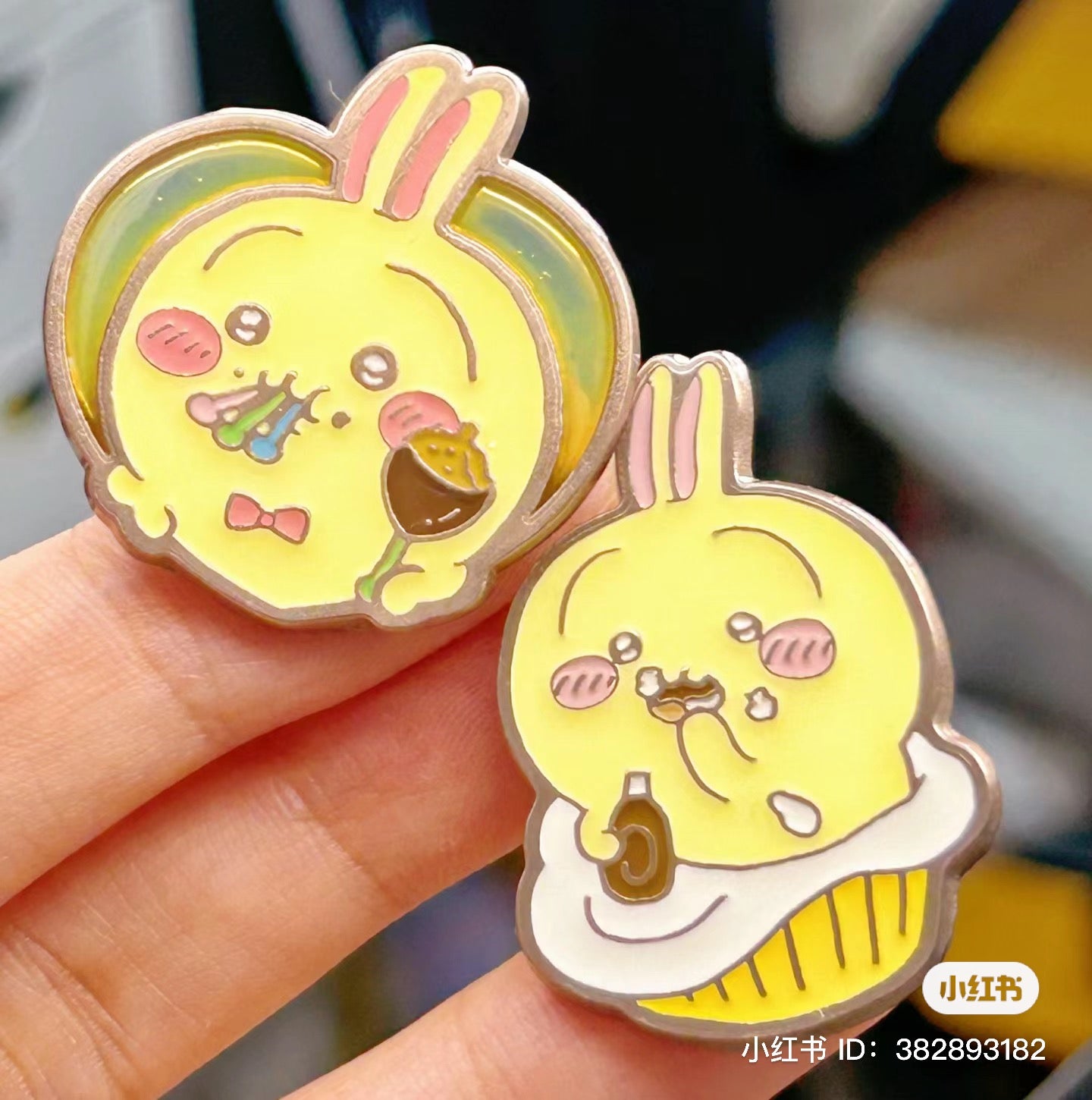 Chiikawa 吉伊卡哇|可爱金边金属徽章盲盒/全12种|1枚入