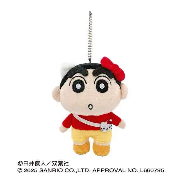 Sanrio|Crayon shin-chan Mascot Holder /Plush Keychain|75×100×45mm approx.