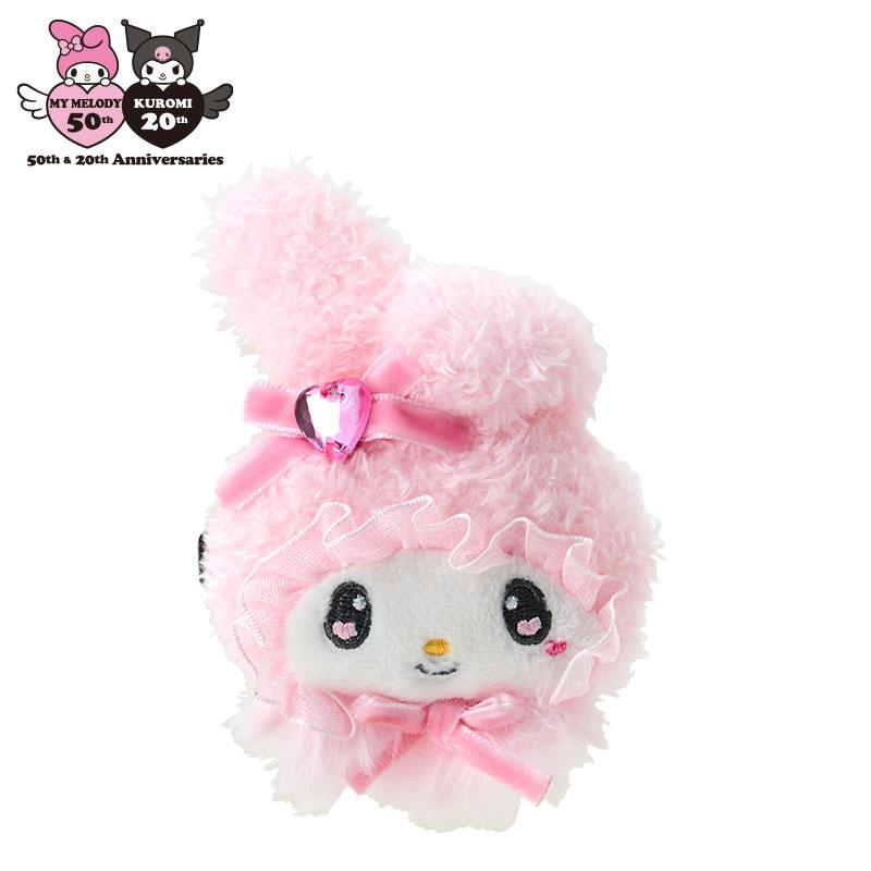 Sanrio|Kuromi & My Melody : Melousa Romiusa Face-shaped Hair Clip|6.8×2.5×9cm approx.