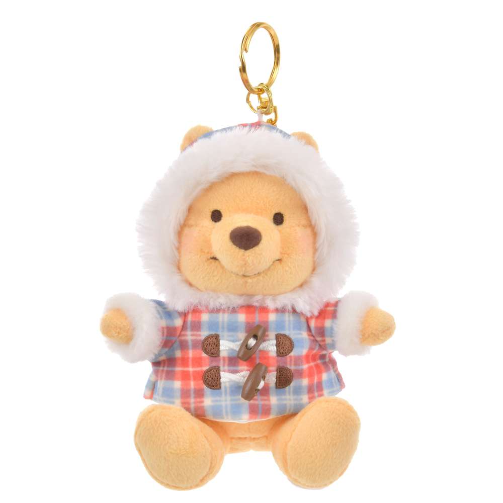 Disney迪士尼|Winter Jacket Doll东迪冬日限定格纹大衣斗篷坐姿毛绒玩偶钥匙扣挂件/包挂|约高 14 x 宽 14 x 深 9(cm)