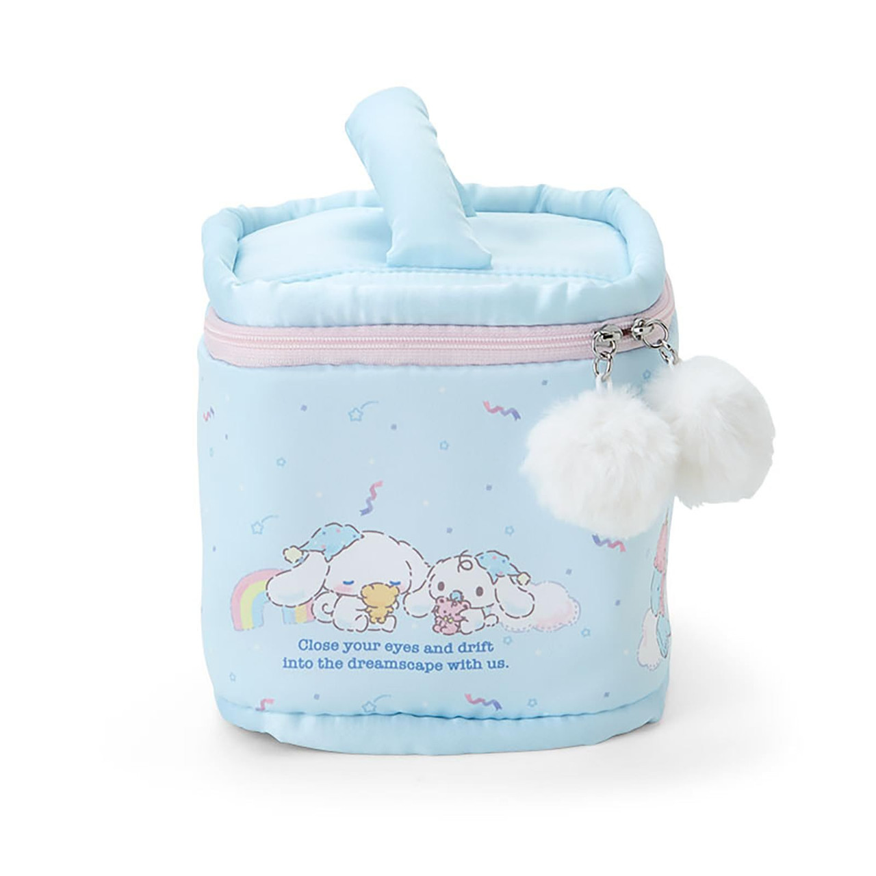 Sanrio三丽鸥|Vanity Pouch - Cinnamoroll / Sleepy Time玉桂狗甜梦系列困困大耳狗化妆包/收纳包|约18×16×16cm