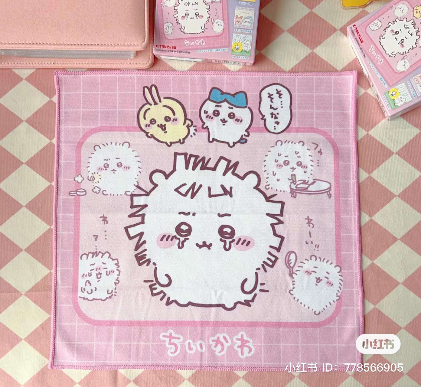 Chiikawa 吉伊卡哇|超可爱手帕/小毛巾盲盒/全5种/长毛吉伊|1个入/縦30×横30cm