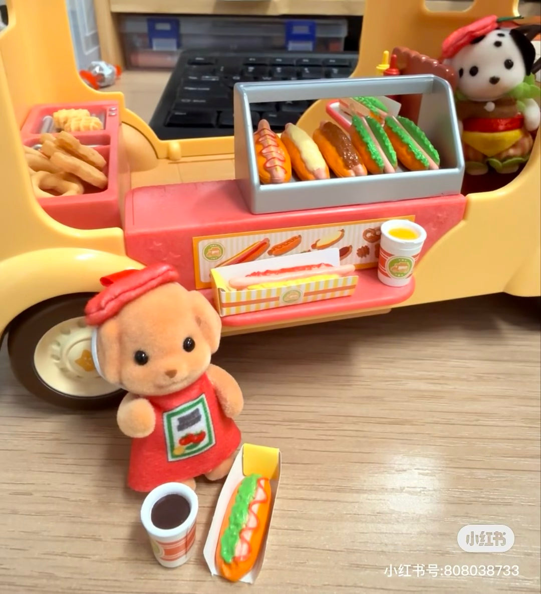 【limit 1】SylvanianFamilies|Baby Dog Hot Dog & wagon Costume