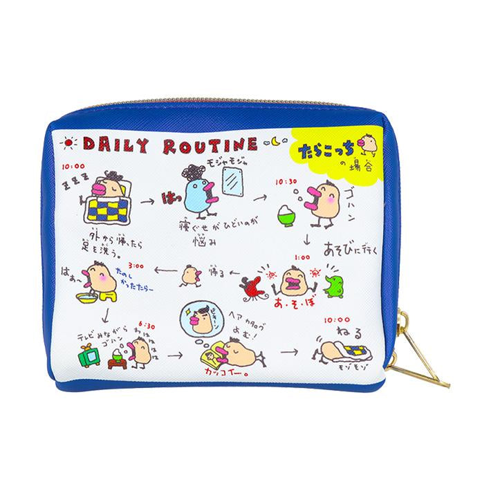 Tamagotchi拓麻歌子|Pouch 2024 Sunstar 电子宠物可爱图案PVC收纳包/化妆包/正反面都可爱|约W135 x H105 × D80mm