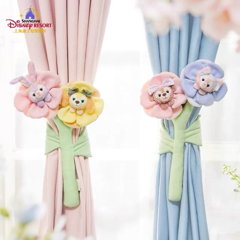 Disney SH|春日限定花朵窗帘扣/窗帘绑带/玩偶手捧花|约45cm
