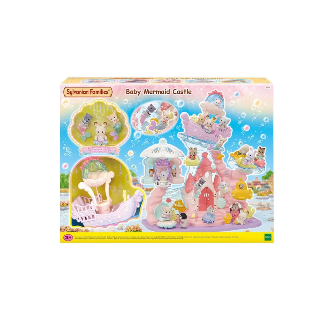 【限时折扣】SylvanianFamilies森贝儿家族|Baby Mermaid Castle 美人鱼奇幻城堡系列套组/玩具/过家家5701