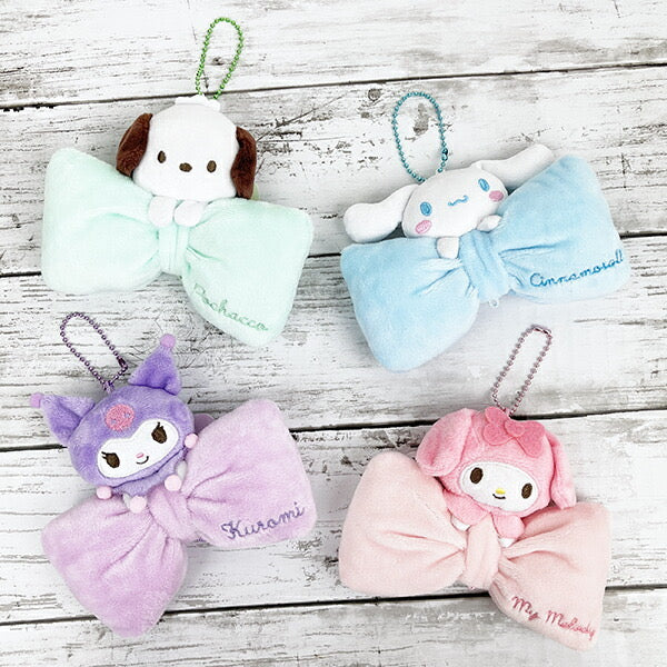 Sanrio|毛茸茸玩偶蝴蝶结挂件|约135×120×35mm