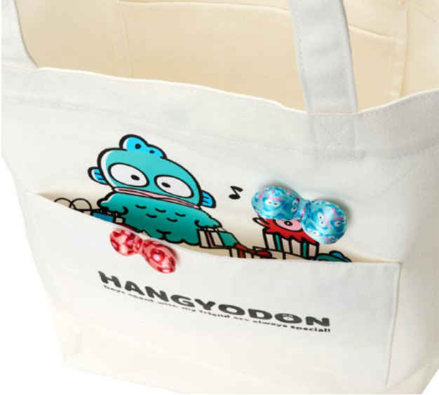 Sanrio|Hangyodon 40th Anniversary Happy Life Tote Bag| 38×11×37cm approx.