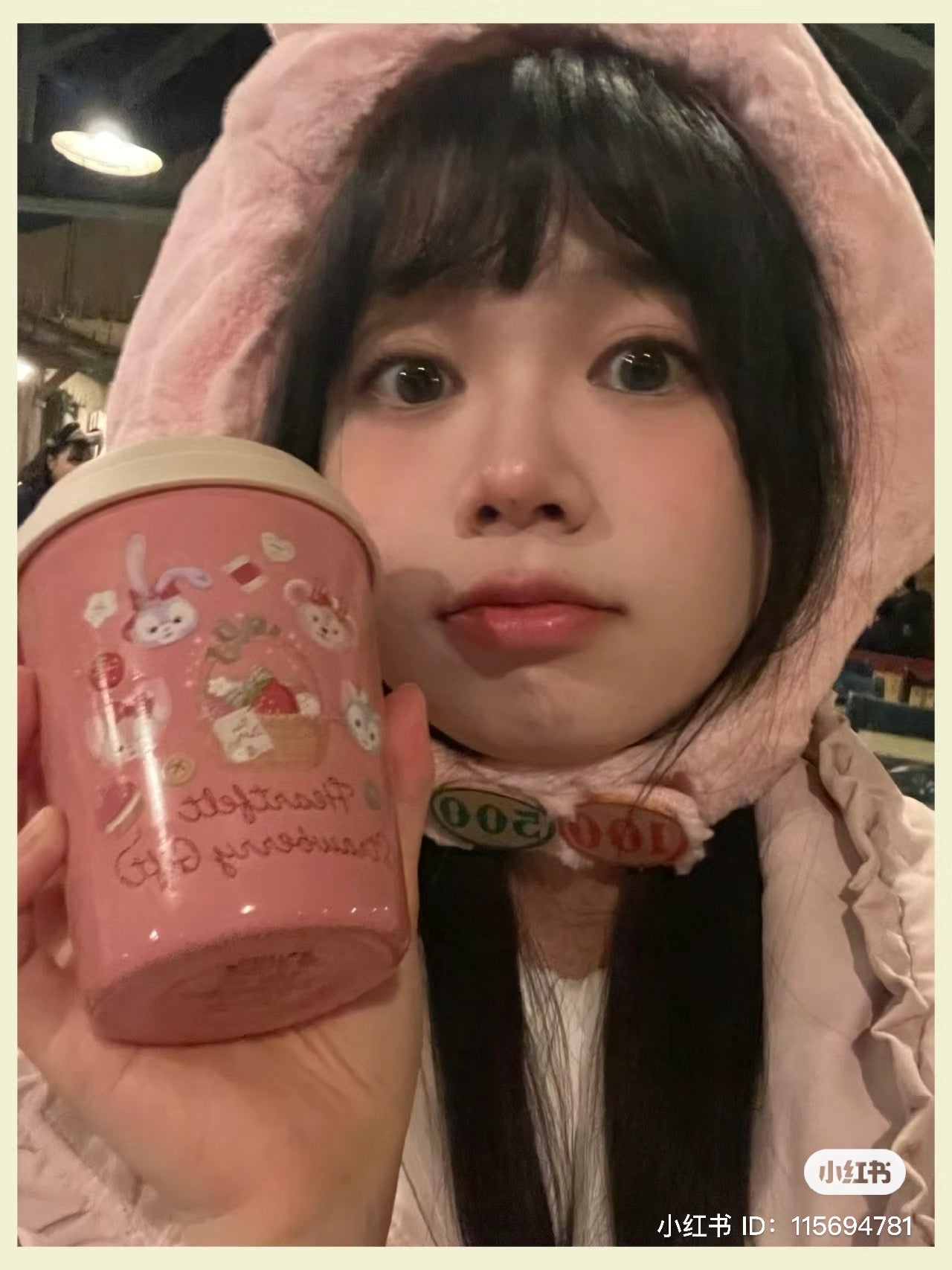 Disney迪士尼|草莓情人节限定保温随行杯|370ml