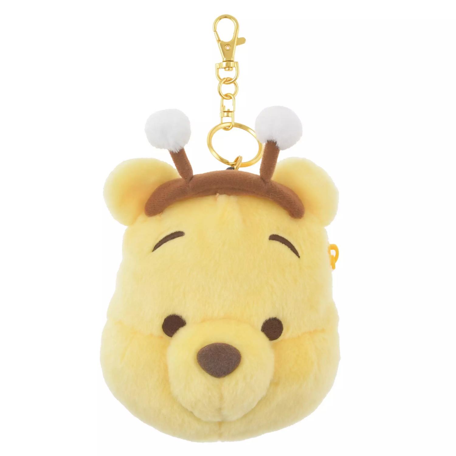 Disney|2024 HONEY DAY Winnie the Pooh Passcase蜜蜂维尼大脸伸缩收纳包/零钱包|約縦17×横11.5×厚み8cm