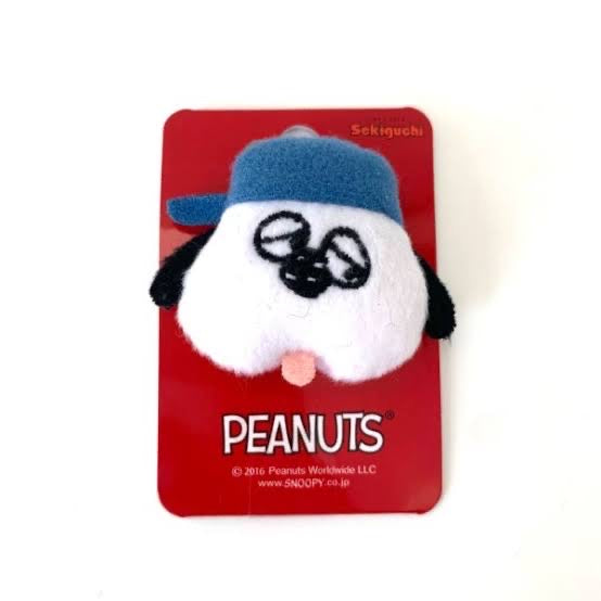 Snoopy|PEANUTS Plush Badge|H3.8 x W5 x D1.8cm approx.