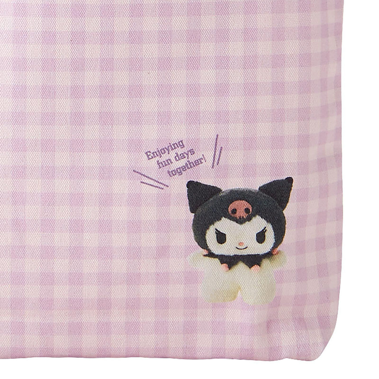 Sanrio| Tote Bag - Pitatto Friends Photo多巴胺格纹系列可爱角色帆布包|约29×5×32cm