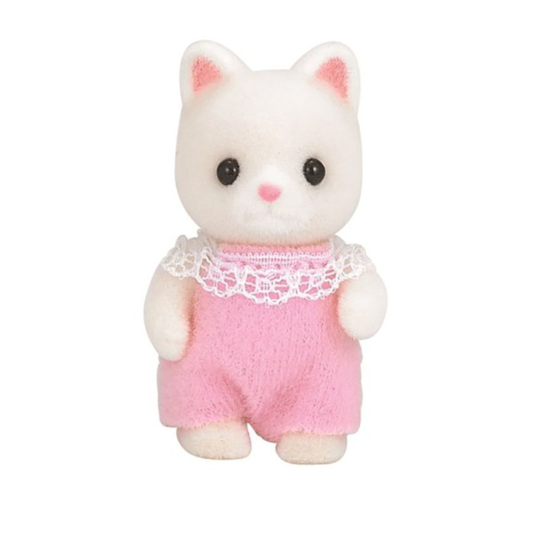 SylvanianFamilies森贝儿家族|Persian Cat Baby波斯猫宝宝植绒站宝/玩具/过家家