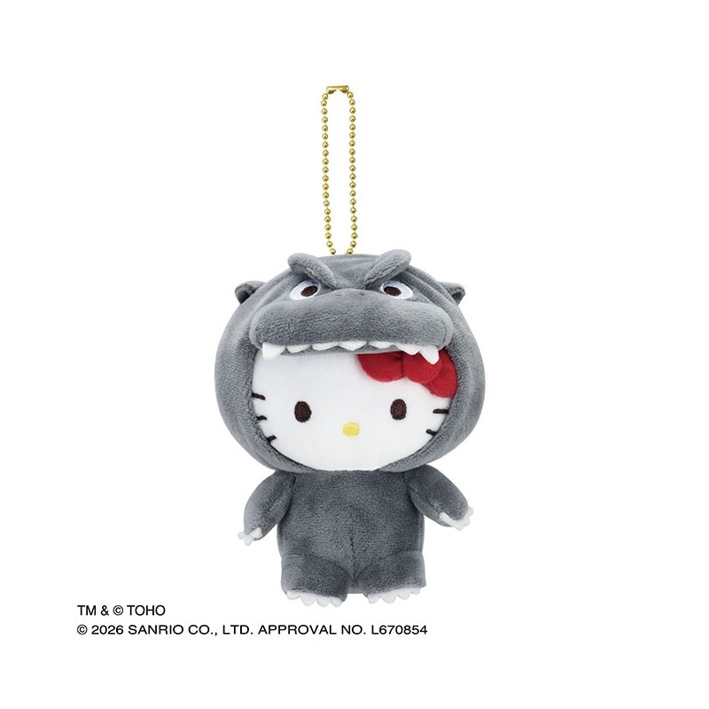 Sanrio|GODZILLA CHARACTERS Mascot Holder /Plush Keychain|H10cm approx.