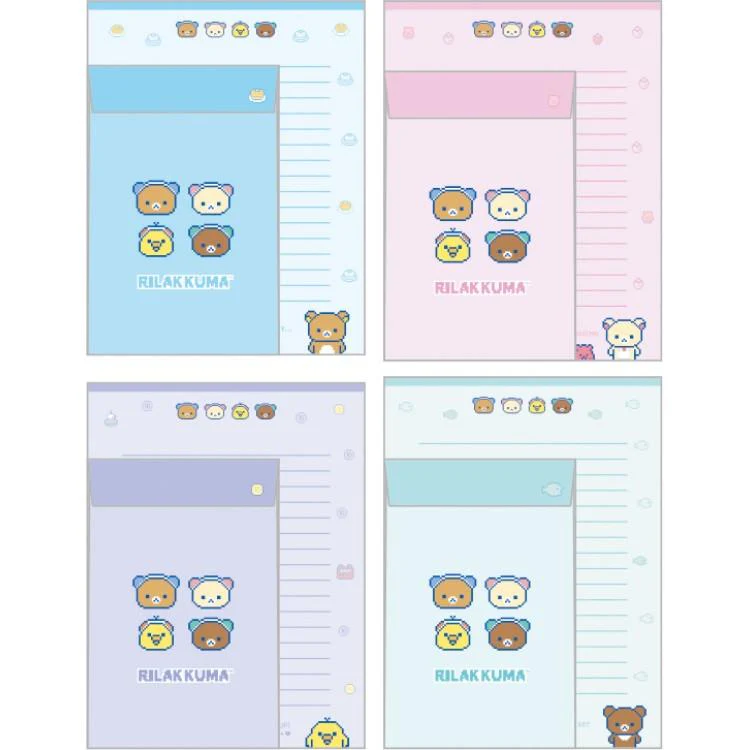 Rilakkuma|Gaming Pixel Art Letter Writing Set|190×142mm approx.