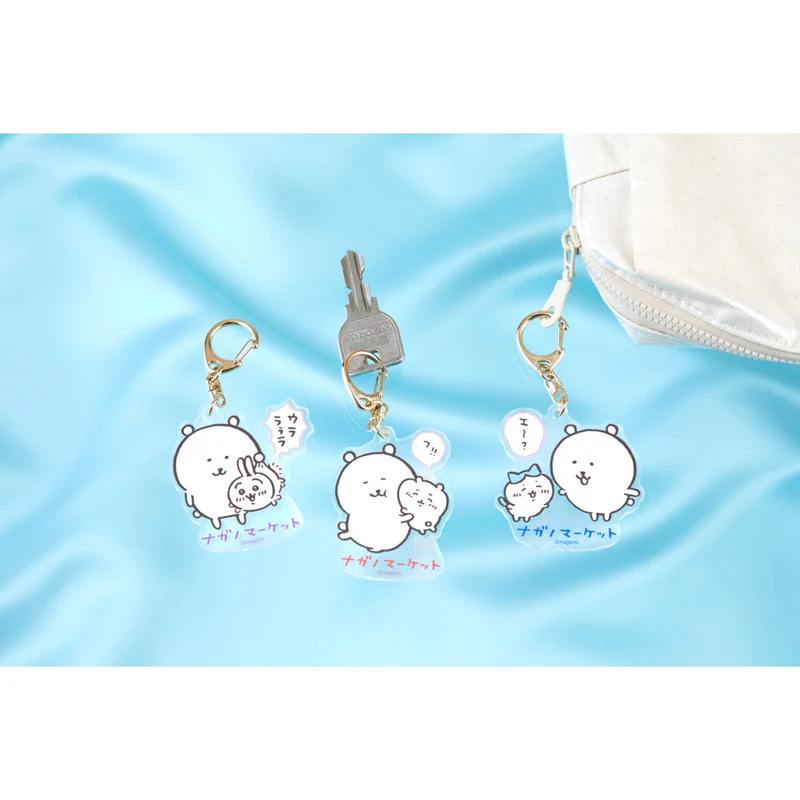 Nagano嘲讽熊|Market Hologram AcrylicKey ring全息图亚克力可爱钥匙扣|约H60 x W60 x D30mm