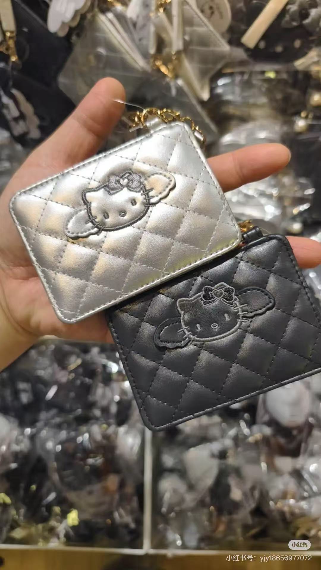 Hello Kitty|Angel Quilted Pass Case|H105xW150xD40mm approx.