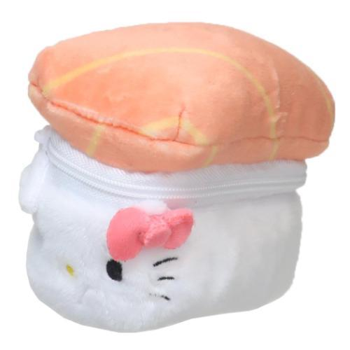 Sanrio|寿司造型毛绒mini收纳包/化妆包/拉链包|约140x71x70mm