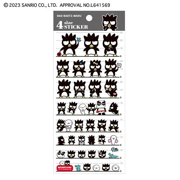 Sanrio|4 Size Sticker|H180×W90×D1mm approx.