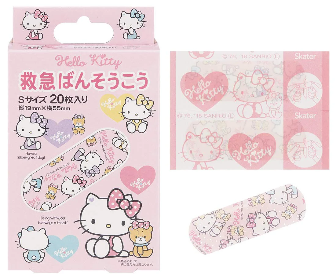 Sanrio|Ribbon Boxed Adhesive Bandage|20 sheets