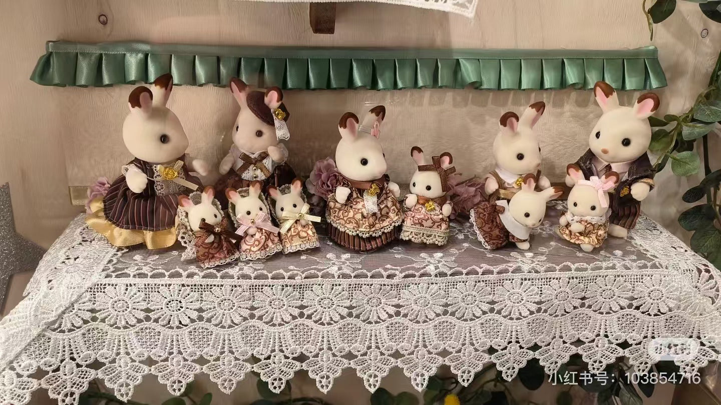 SylvanianFamilies|Chocolate Rabbit Family Anniversary Set