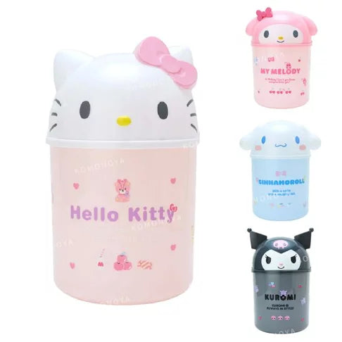 Sanrio|角色大脸收纳筒/桌面大型垃圾桶|约23×22.5×37.5cm