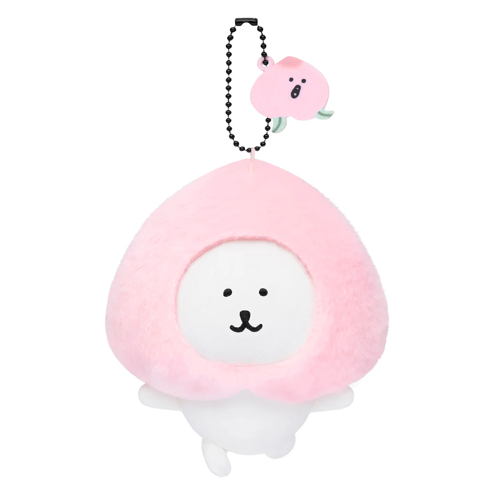 【limit 1】Nagano|Characters Dance with peaches Mascot Holder /Plush Keychain|H115×W105×D80mm approx.