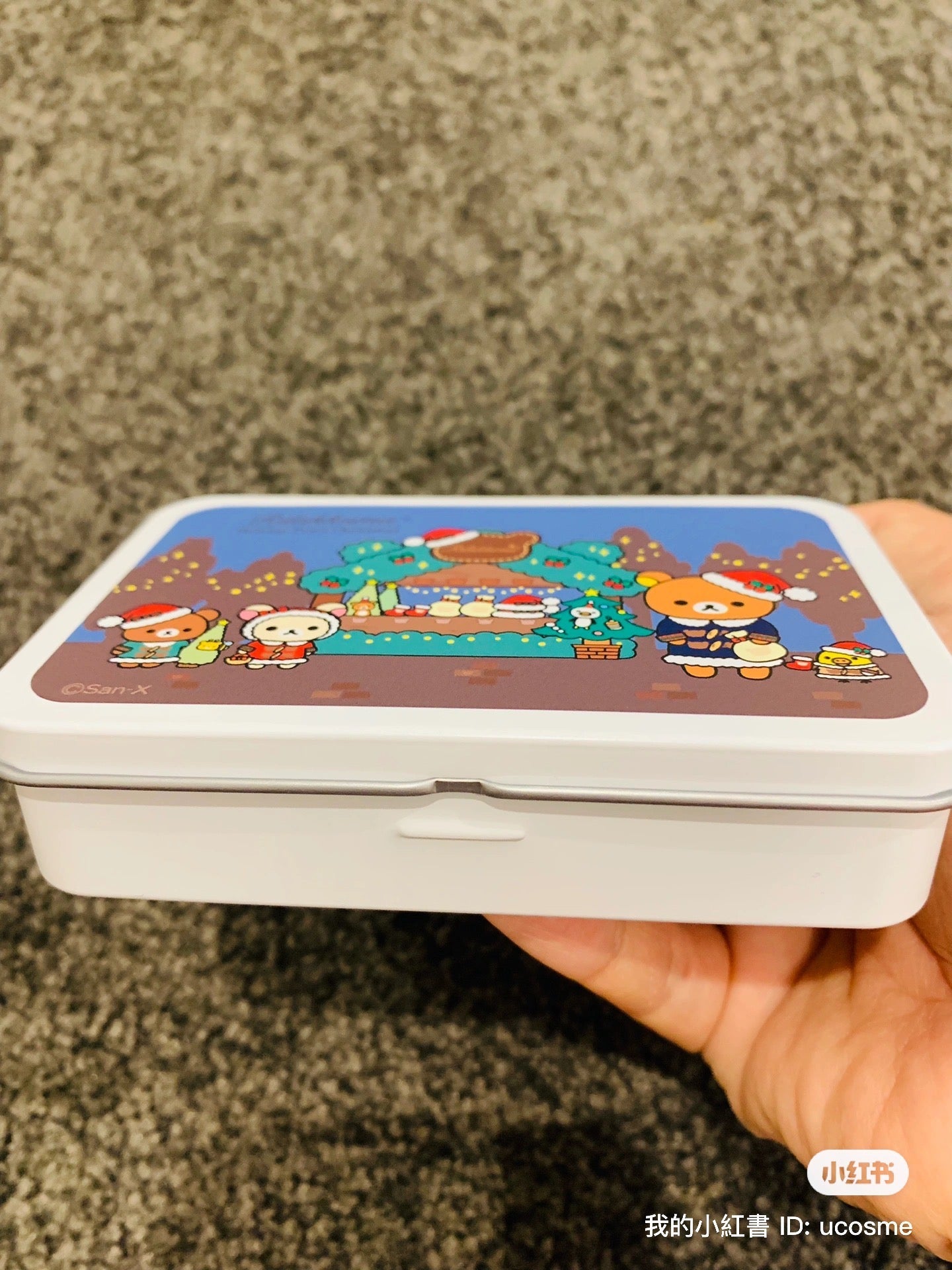 Rilakkuma轻松熊|圣诞可爱铁盒/糖盒/收纳盒/内有水果糖|10粒入【2024.9】