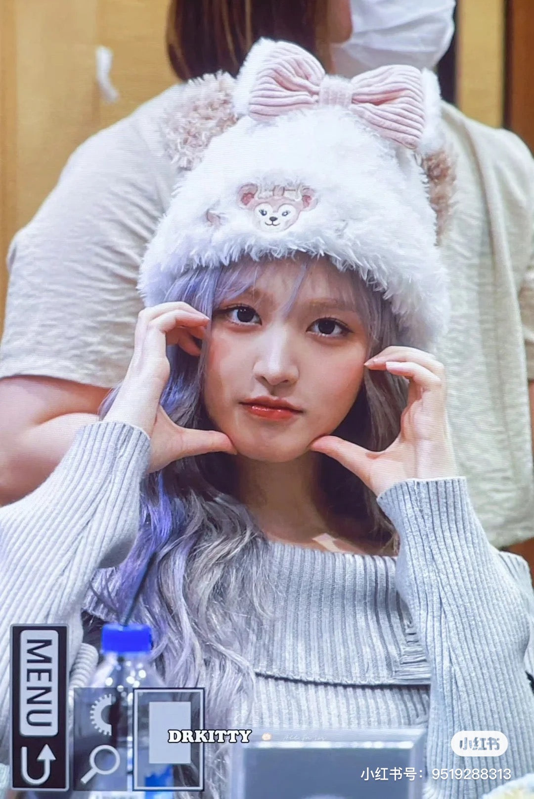 Disney SH|雪莉玫冬日毛茸茸耳朵帽帽/保暖帽