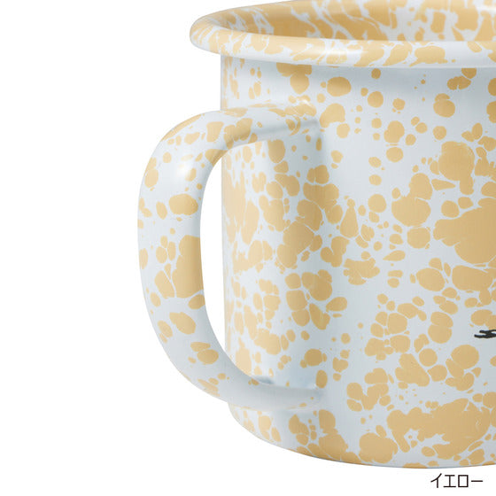 Snoopy史努比|PEANUTS×CROW CANYON HOME联名复古琺瑯杯|約直径9×H8cm