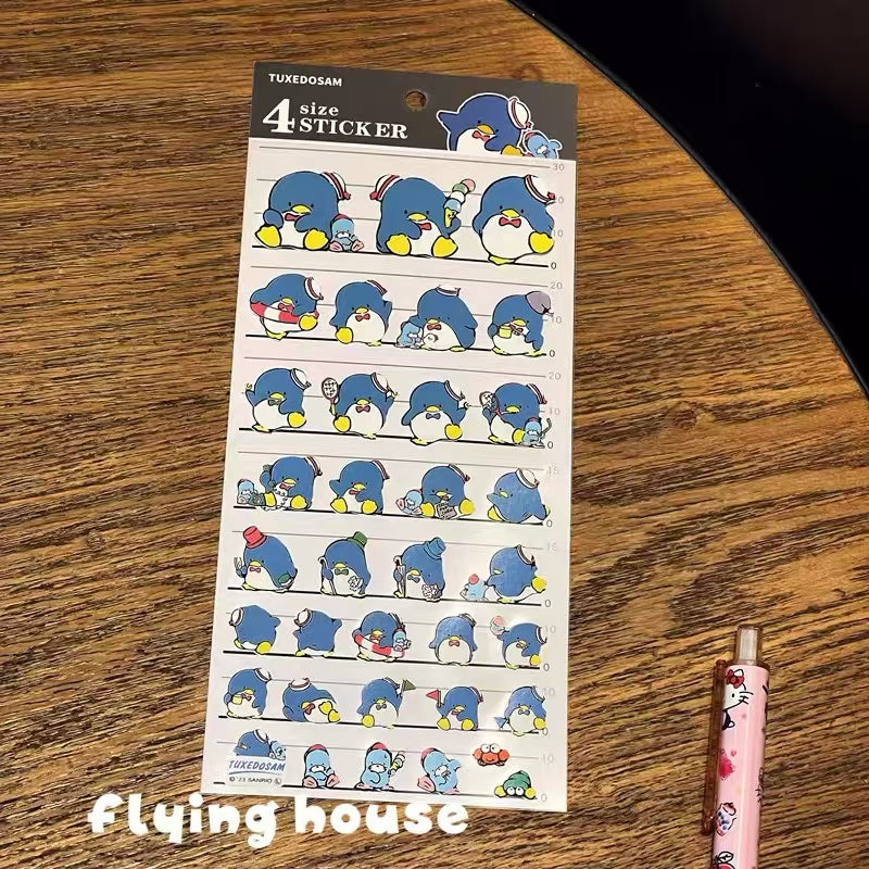 Sanrio|4 Size Sticker|H180×W90×D1mm approx.