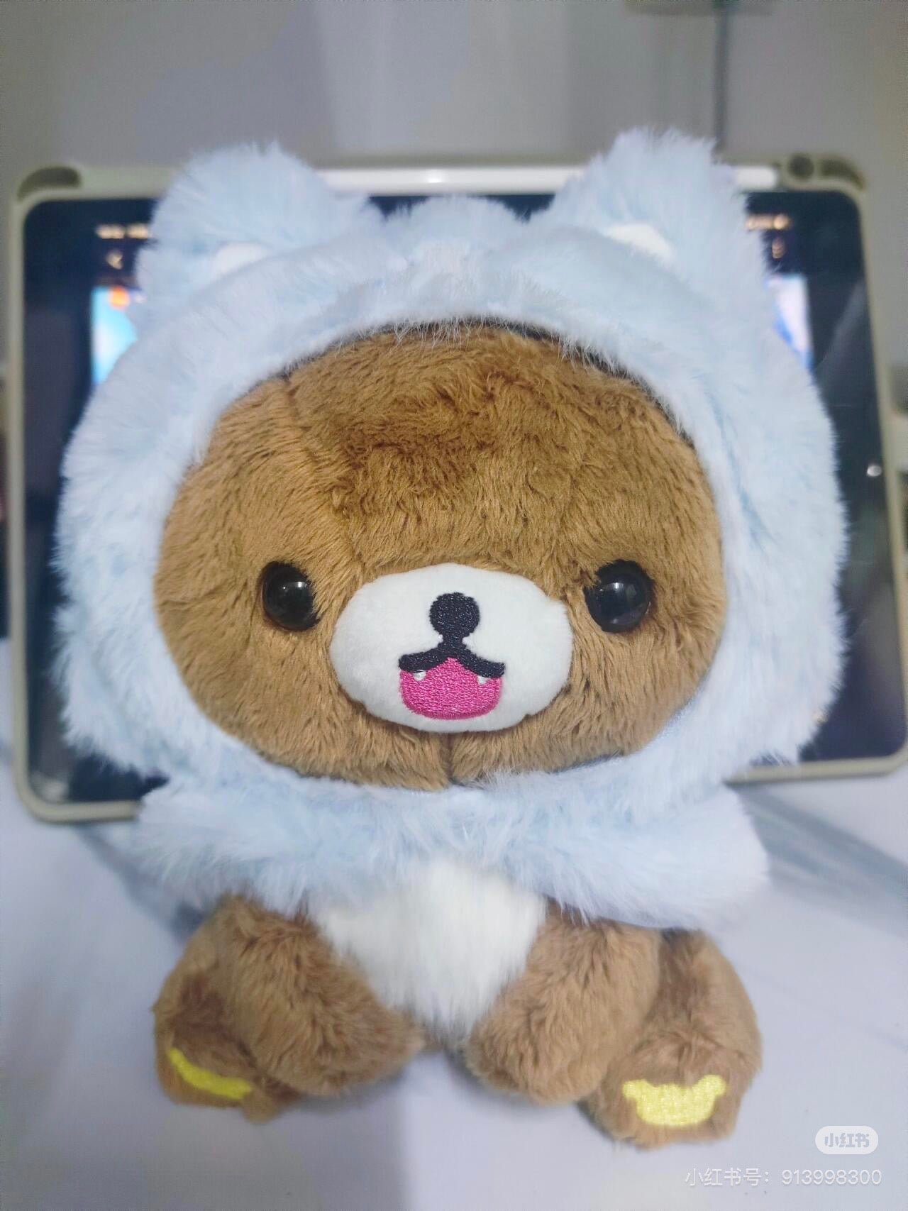 Rilakkuma轻松熊|AoKogu no Otomari - Plush Toy San-X新角色毛绒玩偶/公仔|约180×130×100mm