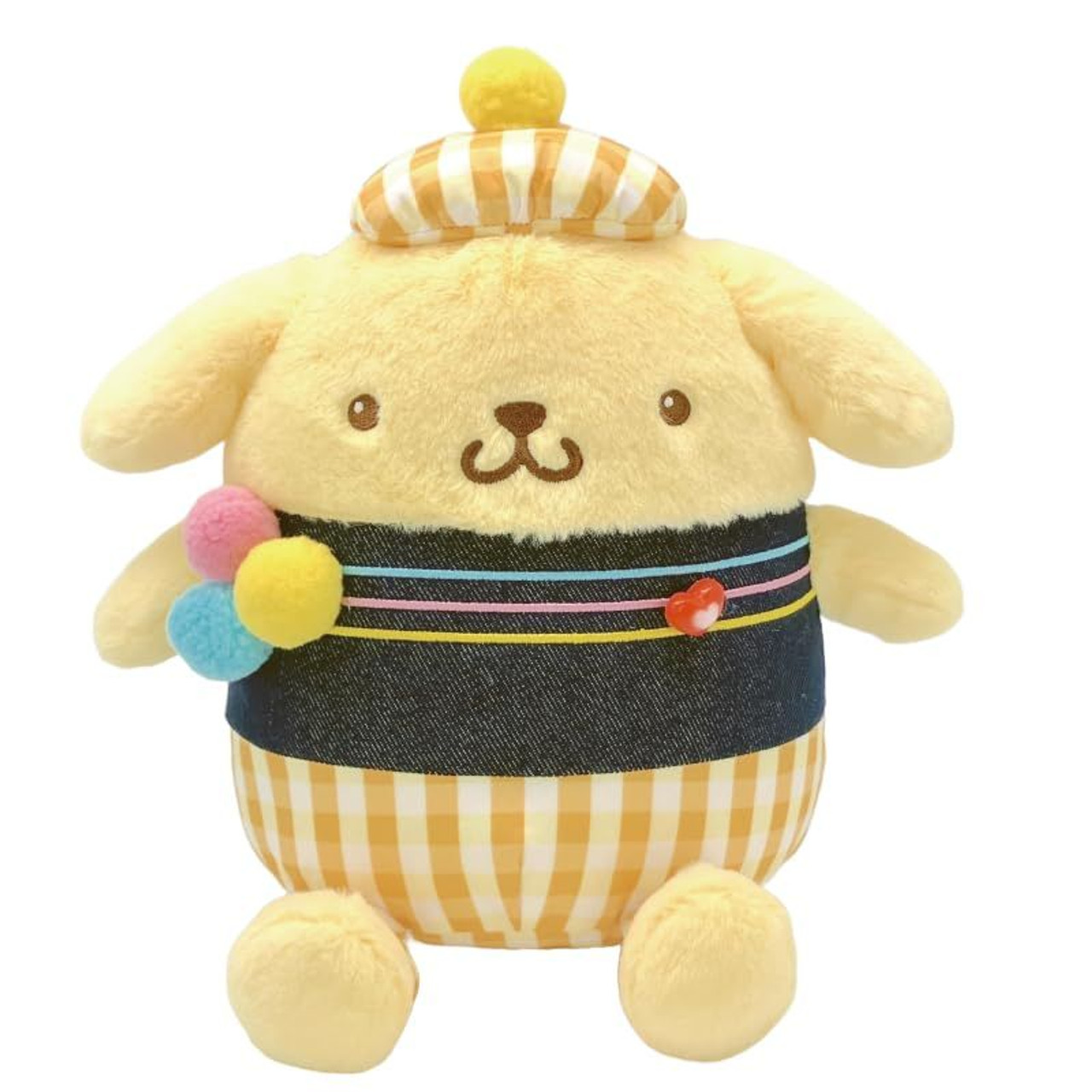 Sanrio|Gingham Denim Plush Dolls/Plush Toy|23.5×24×20.5cm approx.