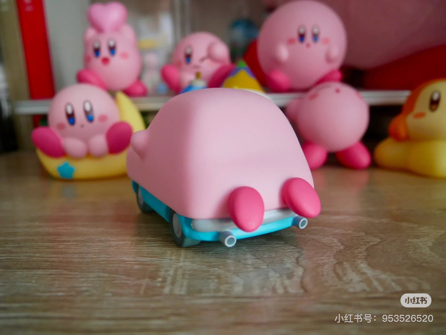 KIRBY星之卡比|《卡比探险》游戏变身汽车造型手办摆件/玩具|约6cm x 7.2cm x 11.5cm