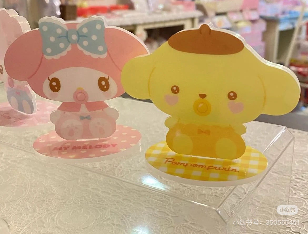 Sanrio三丽鸥|Secret Swaying Acrylic Stand Baby - Blind Box秘密系列摇摇乐吃奶嘴宝宝亚克力立牌盲盒/全8种/可以摇头|1枚入