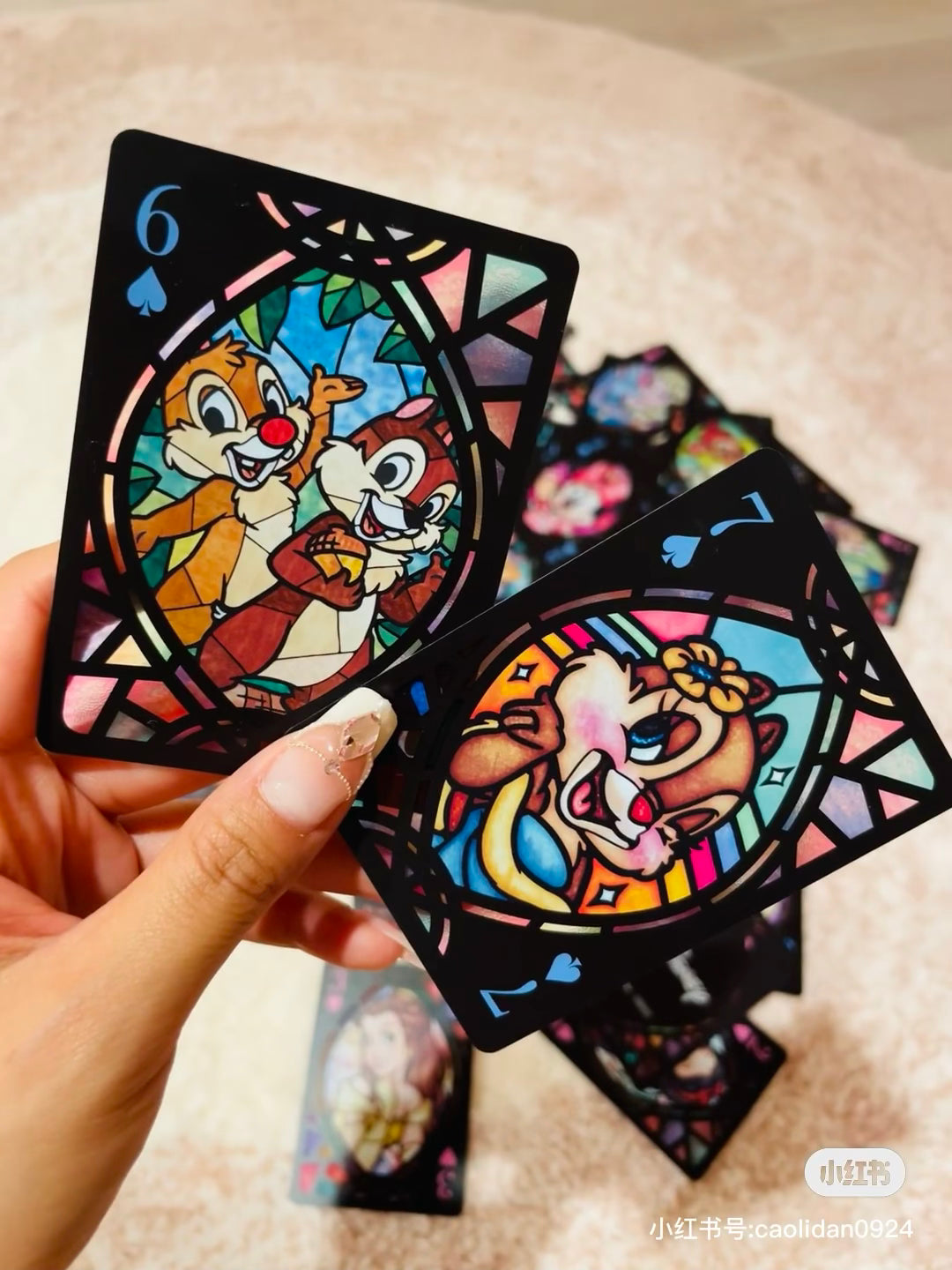 Disney|透光扑克牌/54张不同迪士尼人物