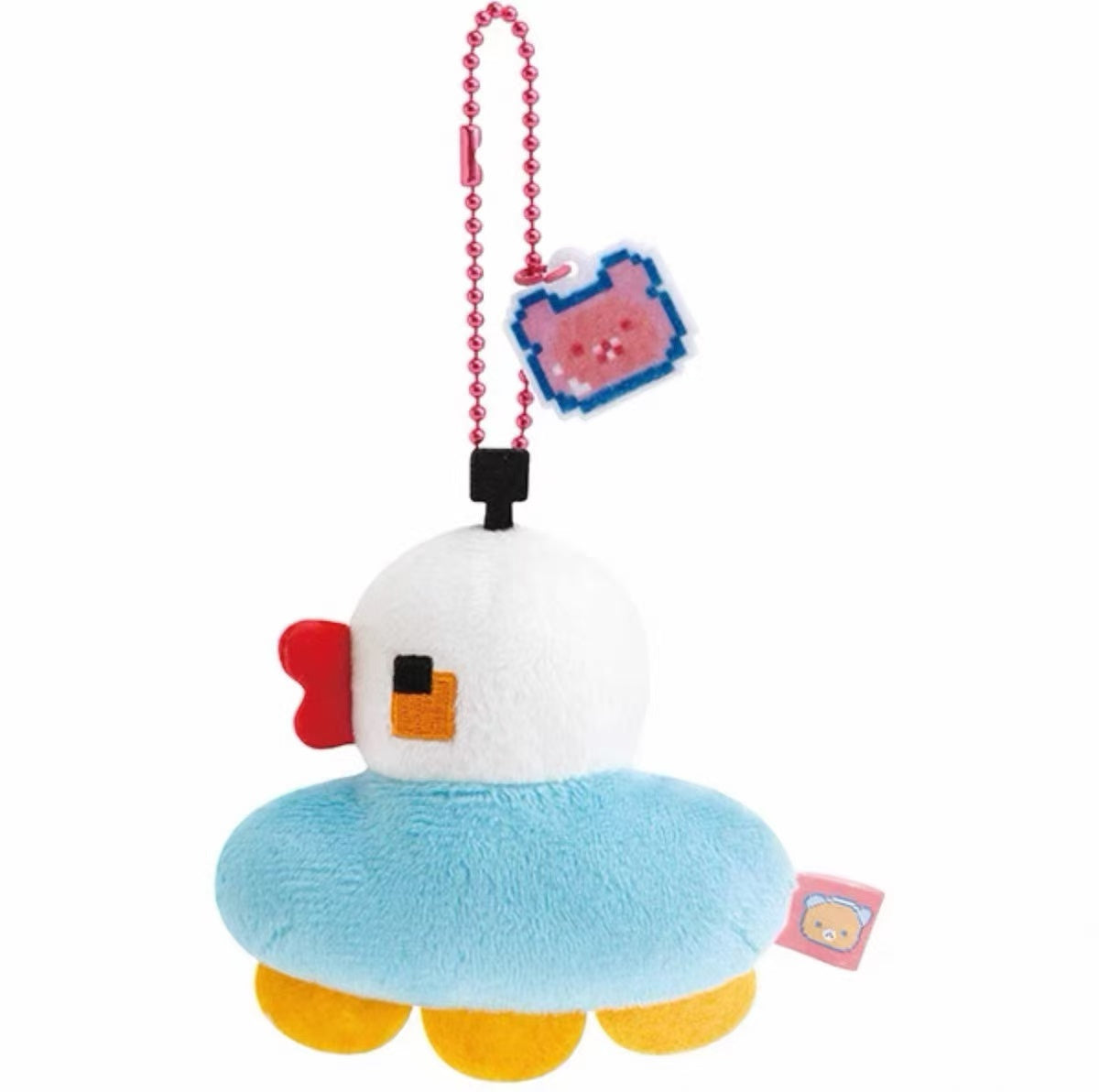 Rilakkuma|Gaming Pixel Art Mascot Holder /Plush Keychain|85 x 65 x 35 approx.