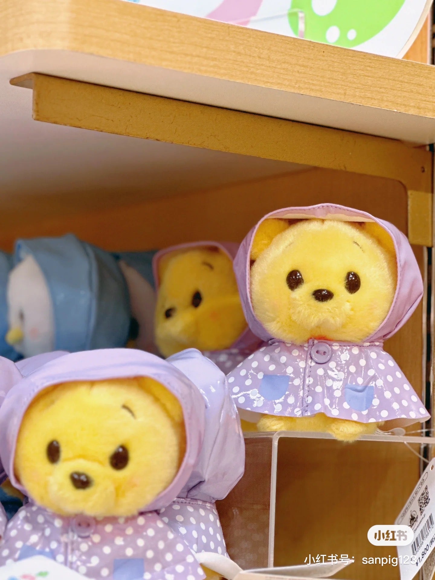 Disney迪士尼|超萌豆豆眼雨衣系列玩偶/公仔|约11×11×8cm