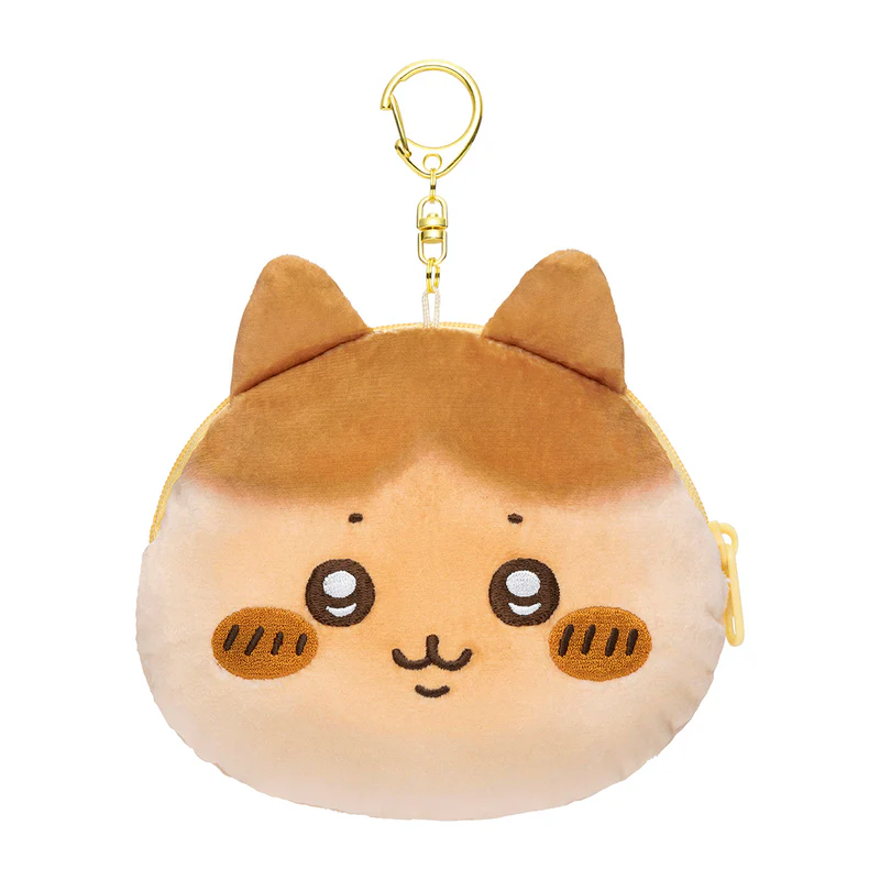 Chiikawa 吉伊卡哇|Face-shiped Mini Pouch / Chiikawa Bakery Bread-like面包店系列软乎乎脸型可爱角色零钱包挂件/包挂/耳机保护收纳包|约H115×W130×D40mm