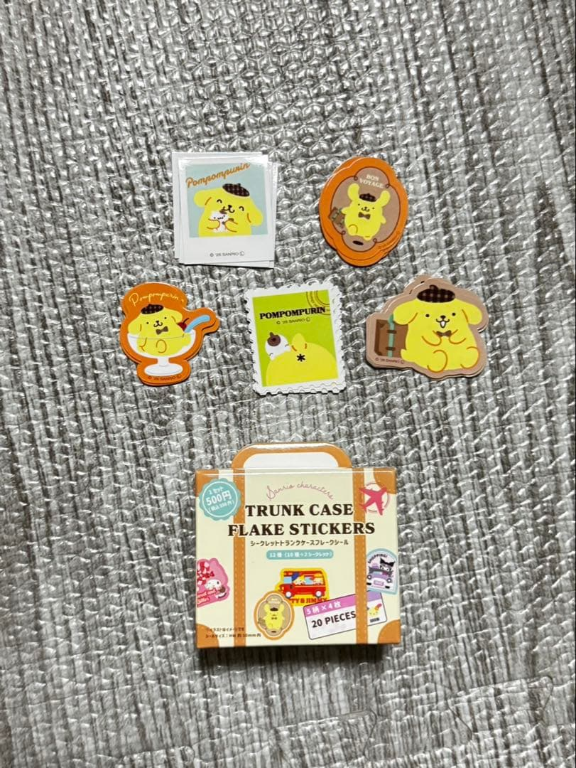 Sanrio|Characters Secret Trunk Case Flake Stickers mystery bag/blind box/All 12 types|1pcs